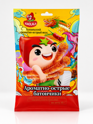 Снеки пшеничные со вкусом «Хунанский ароматно-острый вкус» форма «Батончики» 105г